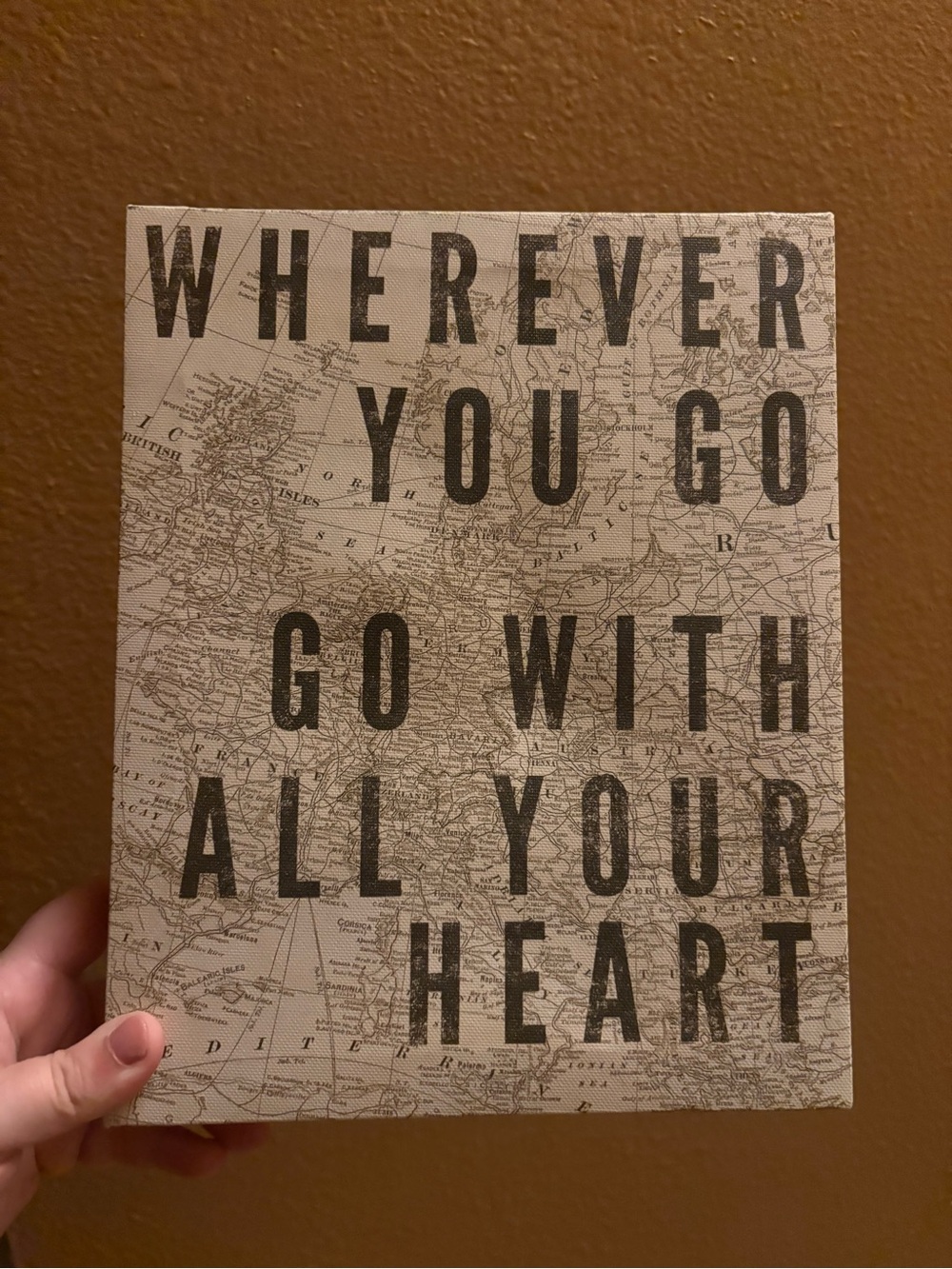 Earthbound Canvas Print Inspirational Quote